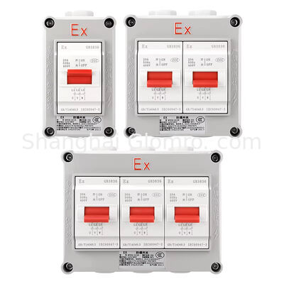 Explosion-Proof Aluminum Air Switch 220/380V 20A 1k 2k 3k IP65 Protection Switch Box