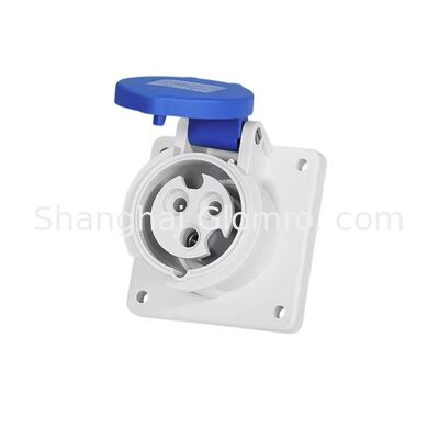 Flush Mounted Socket Box IP44 Waterproof Industrial Concealed Straight Socket 16A 200-250V 32A 380-415V