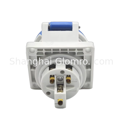 IP44 Waterproof Industrial Concealed Angled Socket 16A 200-250V 32A 380-415V