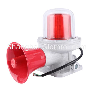 180dB High Decibel Explosion-Proof Audible Visual Alarm / Tri-color Explosion-Proof Sound and Light Alarm Ex d II CT6 Gb Industrial Warning Indicator Light