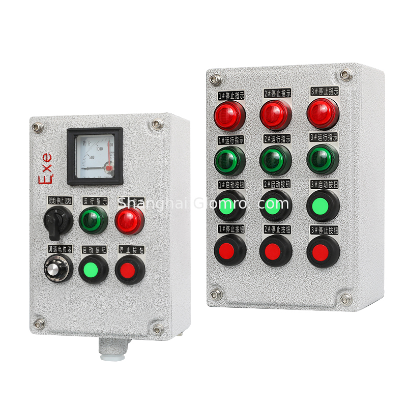 ATEX Manufacturer AC 220V Green Color High Quality Explosion-proof signal Lamp Explosion-Proof Operation Panel (IIC Ip65)