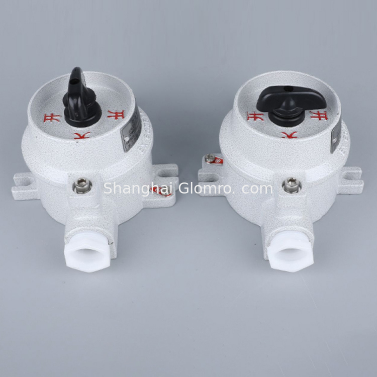 10A 220V Aluminum Alloy Explosion Proof Rotary Light Switch SW-10 IP66