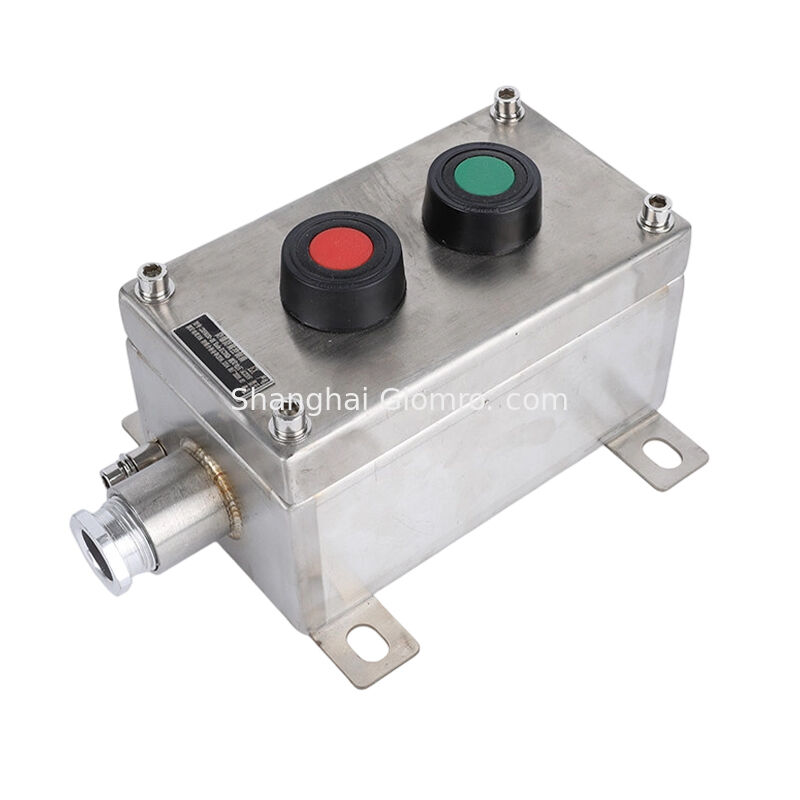 Waterproof Stainless Steel Explosion-proof Start-stop Switch Button Box IP65 Emergency Stop Control Switch Multi-Button 10A 220V