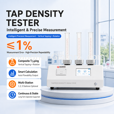 Automatischer Tapped Density Analyzer Pulver Tapped Density Tester für Zement Talkum Pulver Beschichtung Pulverprüfung
