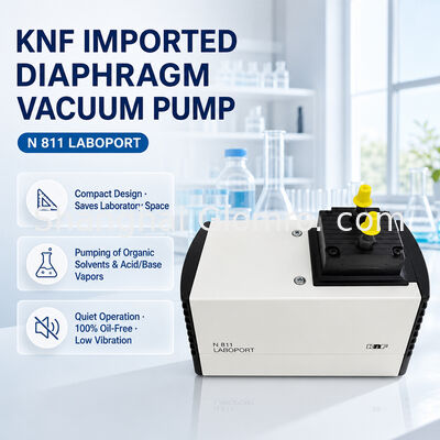 KNF N811KT.18 Chemikalienbeständige Membran-Vakuumpumpe PTFE-beschichtete Membran für Vakuumfiltration
